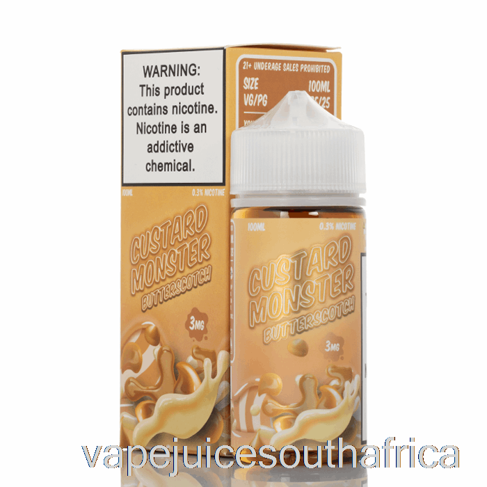 Vape Juice South Africa Butterscotch - Custard Monster - 100Ml 3Mg